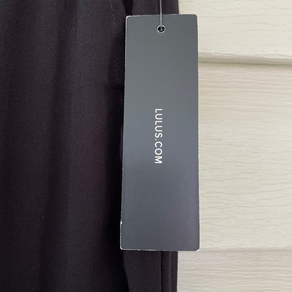 Lulus Sebastian Black Pants Size S NWT - Picture 7 of 11